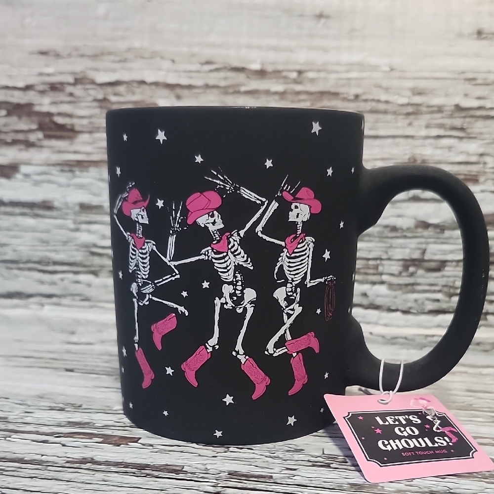 Halloween Ceramic Cowboy Skeleton Ceramic Mug